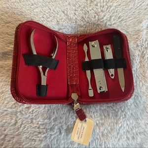 Bath & Body Works red manicure nail kit set